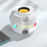 RGB 라이트 효과 자이로 모양 무선 블루투스 오디오, 화이트, 핑크, 블루, 블랙, 레드