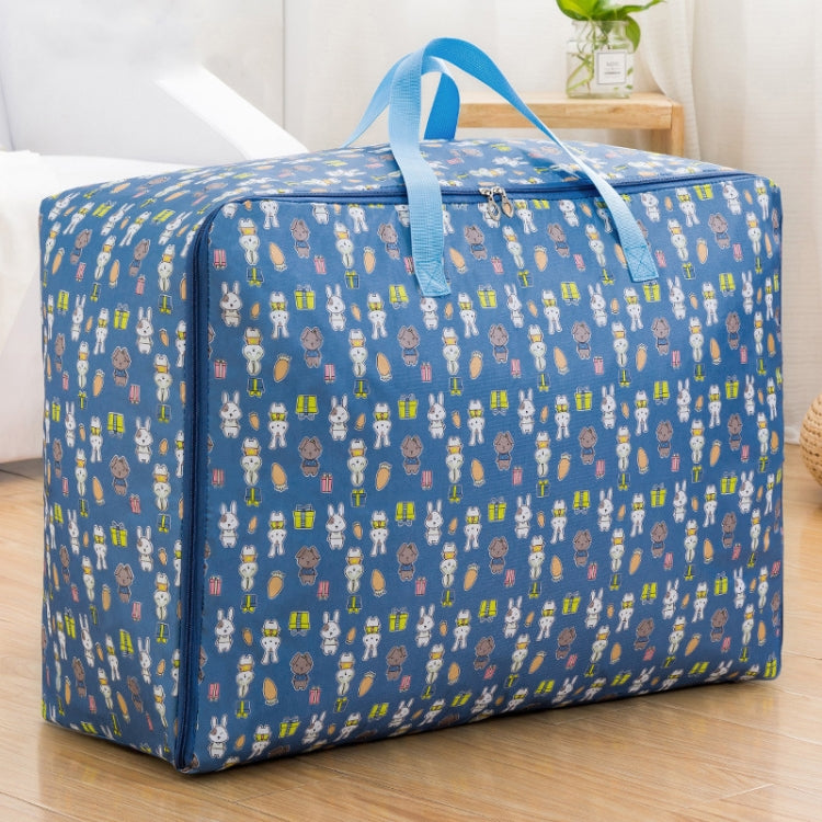 옥스포드 천 이불 방습 방수 수납 가방 지퍼 휴대용 이사 가방, 55x33x20cm, 58x38x22cm, 60x50x25cm