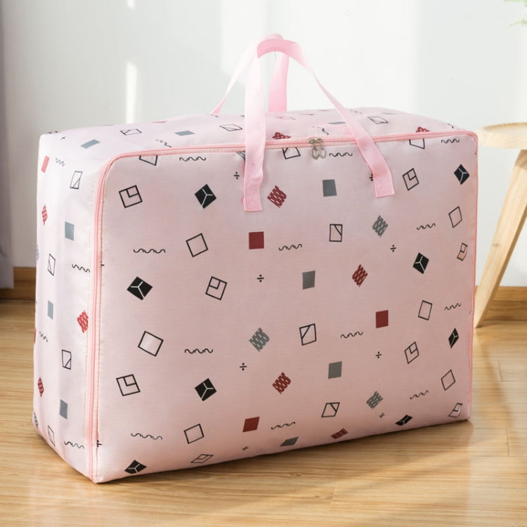 옥스포드 천 이불 방습 방수 수납 가방 지퍼 휴대용 이사 가방, 55x33x20cm, 58x38x22cm, 60x50x25cm