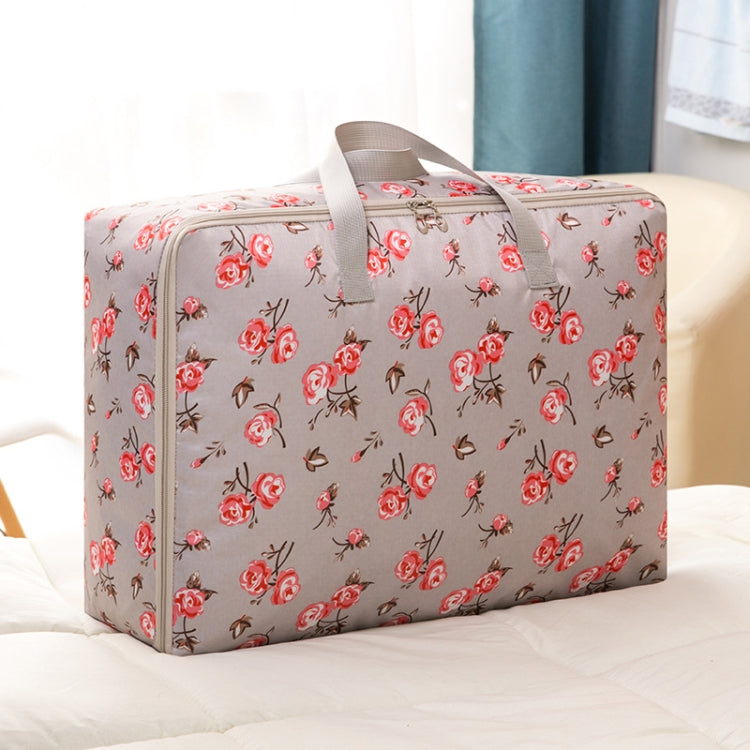 옥스포드 천 이불 방습 방수 수납 가방 지퍼 휴대용 이사 가방, 55x33x20cm, 58x38x22cm, 60x50x25cm