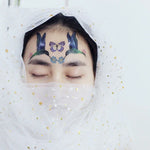 10 PCS Waterproof Music Festival Glitter Tattoo Stickers, LG-001, LG-002, LG-003, LG-004, LG-005, LG-006