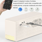 Manovo V1 Desktop White Noise Sleep Aid Speaker Home Alarm Clock Bluetooth Speaker