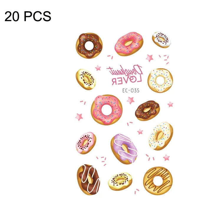 20개 방수 땀 방지 만화 어린이 타투 스티커, EC-013, EC-014, EC-018, EC-019, EC-020, EC-021, EC-022, EC-023, EC-024, EC-025, EC-028, EC-029, EC-030, EC-032, EC-035