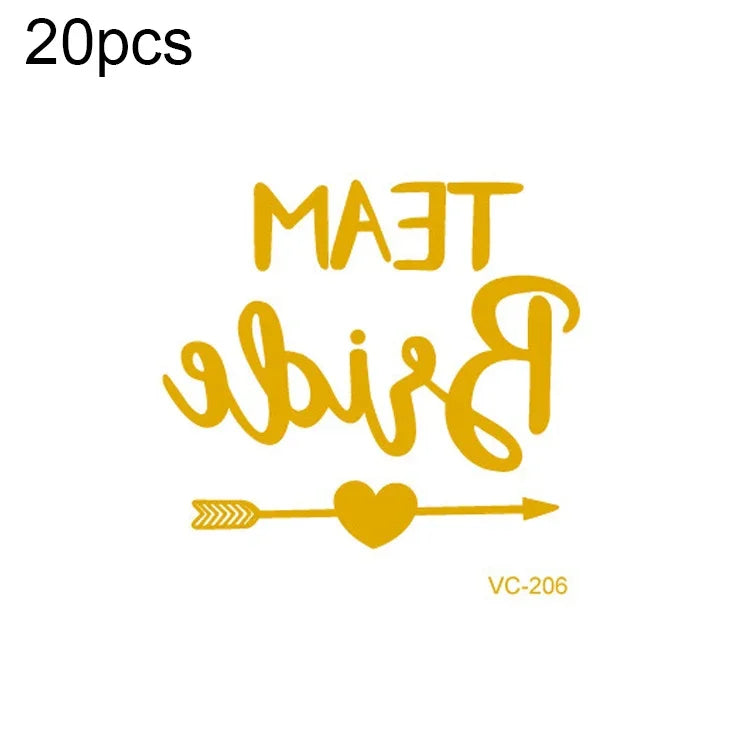 20개 방수 총각 파티 핫스탬핑 결혼식 신부 타투 스티커, VC-204, VC-205, VC-206, VC-207, VC-208, VC-209, VC-210, VC-211, VC-212, VC-213, VC-214, VC-215, VC-216, VC-217, VC-218, VC-227, VC-228, VC-229, VC-230, VC-231, VC-232, VC-233