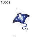 10pcs Waterproof Small Fresh Water Transfer Color Tattoo Stickers, RC-501, RC-502, RC-503, RC-504, RC-505, RC-506, RC-507, RC-508, RC-509, RC-510, RC-511, RC-512, RC-513, RC-514, RC-515, RC-516