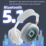 P9 블루투스 5.1 서브우퍼 무선 헤드셋 AUX / TF 카드 지원, P9 (블랙), P9 (화이트), P9 (레드), P9 (그린), P9 (블루)