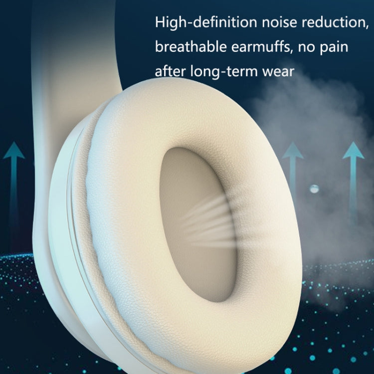 B39 Wireless Bluetooth Headset Subwoofer With Breathing Light Support TF Card, Black Red, Red Black, Pure Black, Pure White, Blue Black