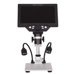 G1200D 7인치 LCD 스크린 1200X 휴대용 전자 디지털 데스크탑 스탠드 현미경, EU 플러그 배터리 포함, US 플러그 배터리 포함, AU 플러그 배터리 포함, UK 플러그 배터리 포함