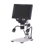G1200D 7인치 LCD 스크린 1200X 휴대용 전자 디지털 데스크탑 스탠드 현미경, EU 플러그 배터리 포함, US 플러그 배터리 포함, AU 플러그 배터리 포함, UK 플러그 배터리 포함