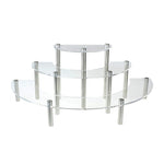 3-Layer Acrylic Cake Display Stand Cosmetic Display Stand, 2 PCS