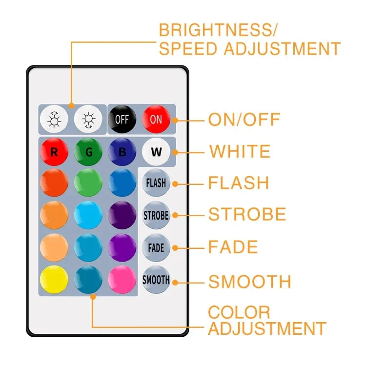 스마트 리모컨 RGB 전구 조명, 20W, 25W