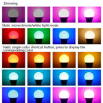 스마트 리모컨 RGB 전구 조명, 20W, 25W