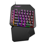 T-WOLF Mobile Gaming One-Handed Keyboard，Specification：, T19 Keyboard, TF-900 Set, Keyboard + Mouse + Throne