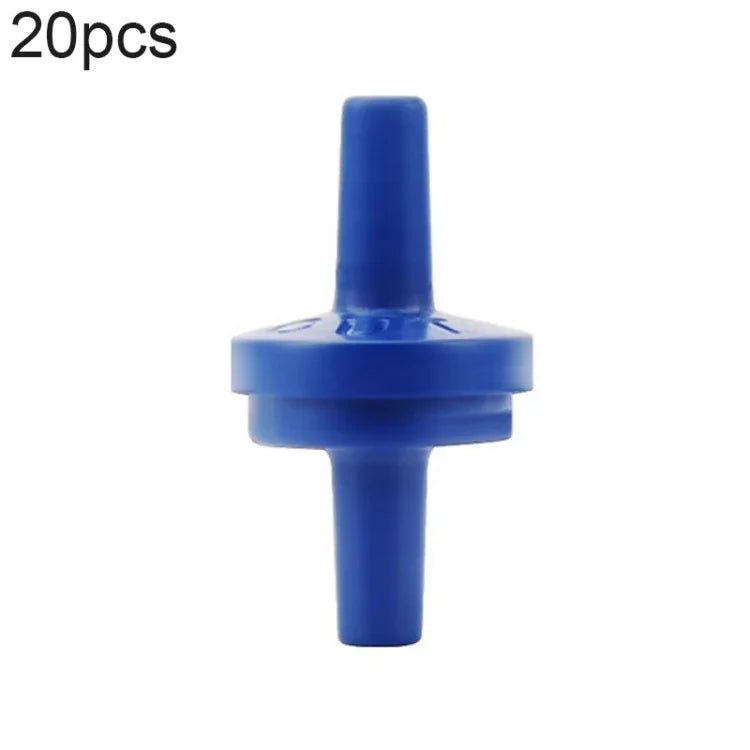 20개입 어항 산소 펌프 기관지 체크 밸브, 4mm (레드), 4mm (블랙), 4mm (화이트), 4mm (블루), 8mm (레드), 10mm (화이트), 12mm (화이트), 4mm (화이트 레드)
