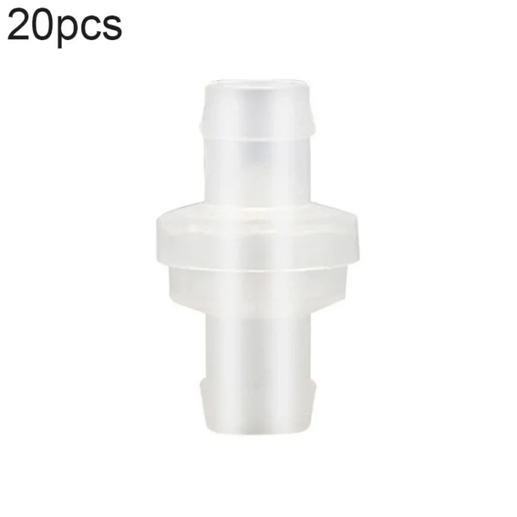 20개입 어항 산소 펌프 기관지 체크 밸브, 4mm (레드), 4mm (블랙), 4mm (화이트), 4mm (블루), 8mm (레드), 10mm (화이트), 12mm (화이트), 4mm (화이트 레드)