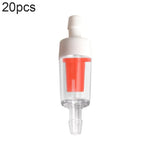 20개입 어항 산소 펌프 기관지 체크 밸브, 4mm (레드), 4mm (블랙), 4mm (화이트), 4mm (블루), 8mm (레드), 10mm (화이트), 12mm (화이트), 4mm (화이트 레드)
