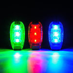 야외 자전거 야간 러닝 따뜻한 빛 자전거 후미등, 색상: 3 LED 빨강, 3 LED 빨강, 3 LED 파랑, 3 LED 초록, 5 LED 빨강, 5 LED 파랑, 5 LED 초록