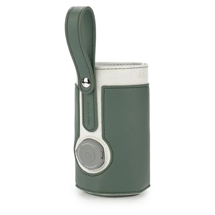 027 Leather Insulated Baby Bottle Cover Heating Bottle Bag, Free Size