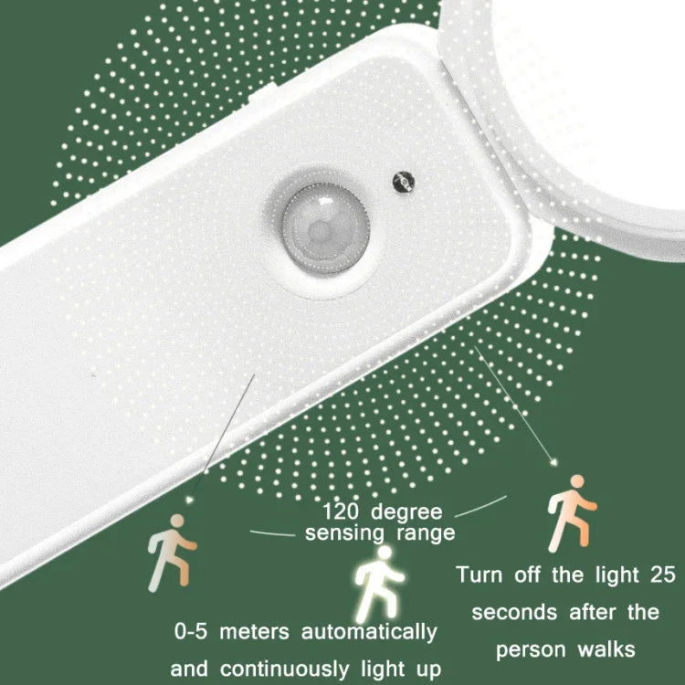 1.2W LED 지능형 인체 감지 USB 충전 야간등, 센서 온광, 센서 백색광