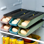자동 계란 보관함 냉장고 신선 보관함, 1단 초록색, 1단 파란색, 1단 분홍색