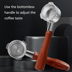 DL-1 Zinc Alloy Coffee Maker Bottomless Handle For Dongling, Style:, Plastic, Black Rosewood, Red Gem, Black Rosewood Buckle, Red Gem Curved, Red Rosewood Straight, Red Gem Without Buckle, Bamboo Without Buckle