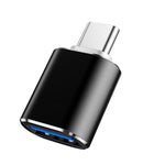 10개 USB 3.0 암컷 to USB-C / 타입-C 수컷 OTG 어댑터, 10개 무지시기