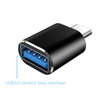 10개 USB 3.0 암컷 to USB-C / 타입-C 수컷 OTG 어댑터, 10개 무지시기