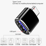 10개 USB 3.0 암컷 to USB-C / 타입-C 수컷 OTG 어댑터, 10개 무지시기