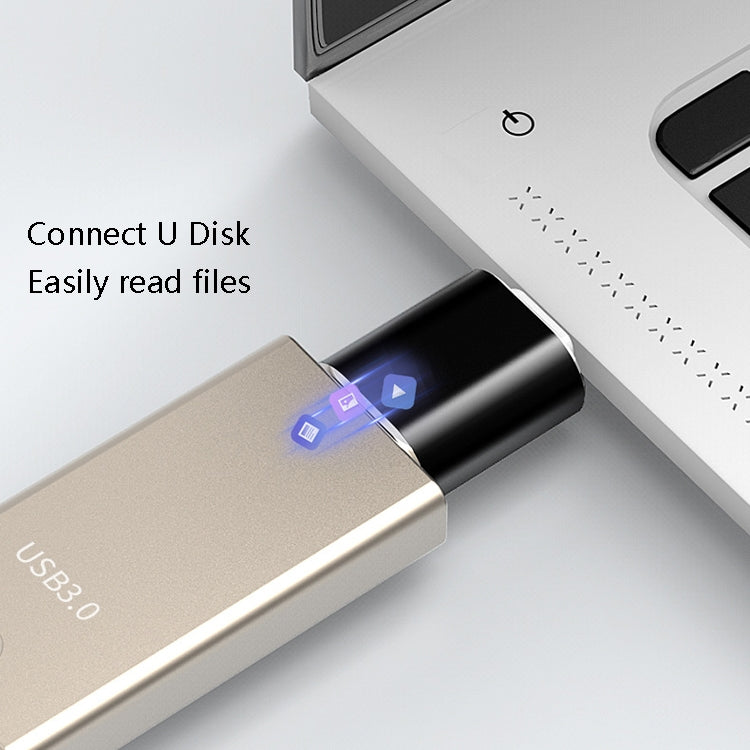 10개 USB 3.0 암컷 to USB-C / 타입-C 수컷 OTG 어댑터, 10개 무지시기