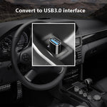 10개 USB 3.0 암컷 to USB-C / 타입-C 수컷 OTG 어댑터, 10개 무지시기