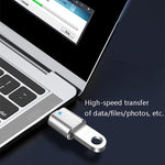 3개 USB 3.0 암컷 to USB-C / 타입-C 수컷 OTG 어댑터 인디케이터 라이트 포함, 3개 인디케이터 포함