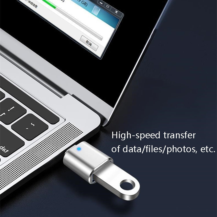 3개 USB 3.0 암컷 to USB-C / 타입-C 수컷 OTG 어댑터 인디케이터 라이트 포함, 3개 인디케이터 포함