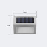6 LED 태양광 스테인리스 계단 사다리 벽등, 6 LED / 1개