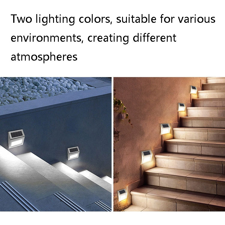 6 LED 태양광 스테인리스 계단 사다리 벽등, 6 LED / 1개
