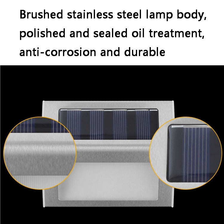 6 LED 태양광 스테인리스 계단 사다리 벽등, 6 LED / 1개