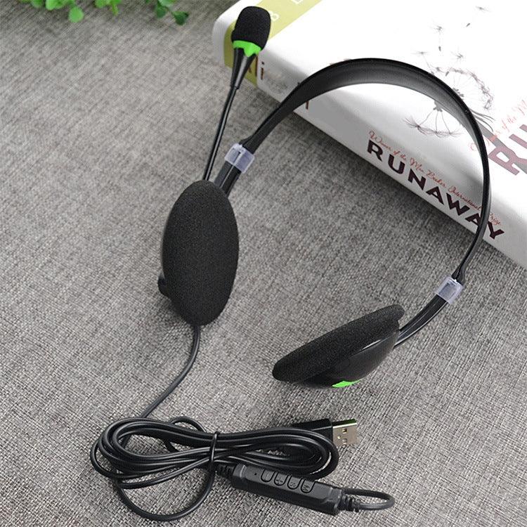 USB440 Universal USB Computer Cable Head Wearable Electricity Music Voice Headphones