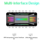 COOLMOON CM-MPAC PWM 5V ARGB 쿨링 팬 리모컨 PC 케이스 섀시용, 스타일:, 4-in-1 (화이트), 4-in-1 (블랙), 3-in-1 컨트롤러 (화이트), 3-in-1 컨트롤러 (블랙)