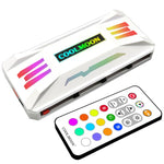 COOLMOON CM-MPAC PWM 5V ARGB 쿨링 팬 리모컨 PC 케이스 섀시용, 스타일:, 4-in-1 (화이트), 4-in-1 (블랙), 3-in-1 컨트롤러 (화이트), 3-in-1 컨트롤러 (블랙)