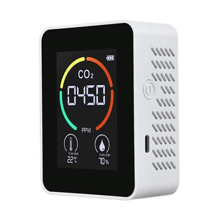 온도 습도 표시 CO2 측정기 이산화탄소 공기질 감지기, 3-in-1 반도체