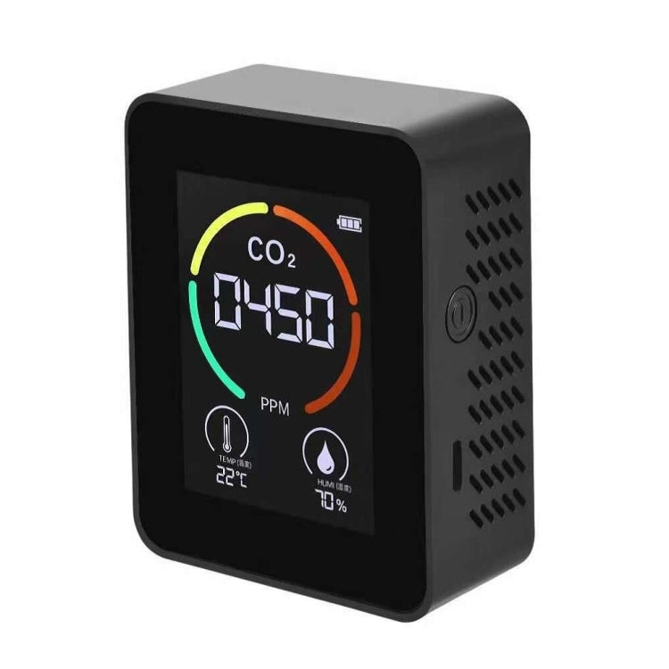 온도 습도 표시 CO2 측정기 이산화탄소 공기질 감지기, 3-in-1 반도체