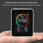 온도 습도 표시 CO2 측정기 이산화탄소 공기질 감지기, 3-in-1 반도체
