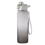 1000ml 대용량 그라데이션 색상 플라스틱 스포츠 물컵, 체리 핑크, 하늘색, 은회색