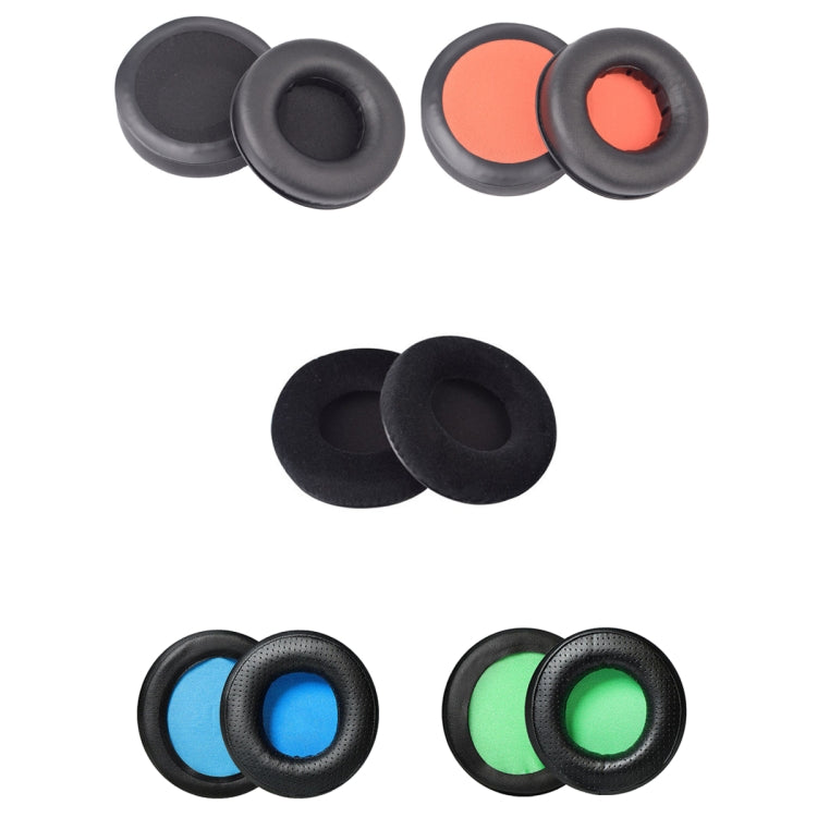 Razer Kraken 7.1 V1 Pro용 헤드셋 스폰지 이어머프 2개, 블랙+블랙 망, 블랙+오렌지 망, 블랙 플란넬, 블랙+블루 망, 블랙+그린 망