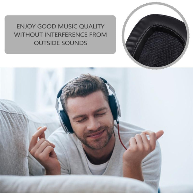 2개입 헤드셋 스폰지 이어패드 Logitech G633 / G933용, 블랙 젤