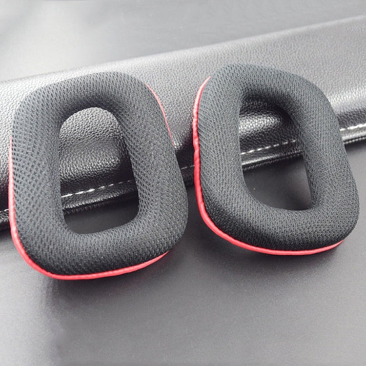 2개입 헤드셋 스폰지 이어머프 Logitech G35 / G930 / G430 / F450용, 블랙, 블루, 블랙+레드