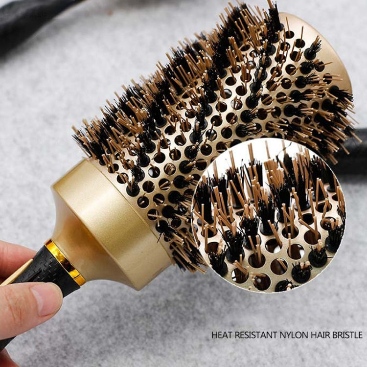 Twill Boar Bristles Curling Comb Ceramic Roller Comb, 25mm