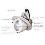 LED Full Spectrum Plant Growth Light, 10w Cutout 80mm, 15w Cutout 95mm, 20w Cutout 120mm, 30w Cutout 150mm, 35w Cutout 150mm, 40w Cutout 150mm