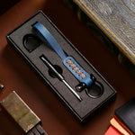A001 Car Keychain Leather Long Key Rope, Oil Wax Black, Oil Wax Red, Crazy Horse Black, Crazy Horse Brown, Crazy Horse Blue