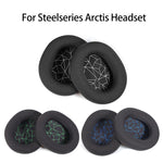 2개입 스폰지 헤드셋 패드 Steelseries Arctis Pro / Arctis 3 / 5 / 7용(블랙 그레이 가죽), TBD0601869701B, TBD0601869701C, TBD0601869701D, TBD0601869701E, TBD0601869701F, TBD0601869701G, TBD0601869701H, TBD0601869701J, TBD0601869701A