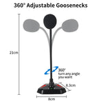 MI520 데스크탑 컴퓨터 구즈넥 콘덴서 마이크, USB 버전 RGB 숨쉬기 램프 포함